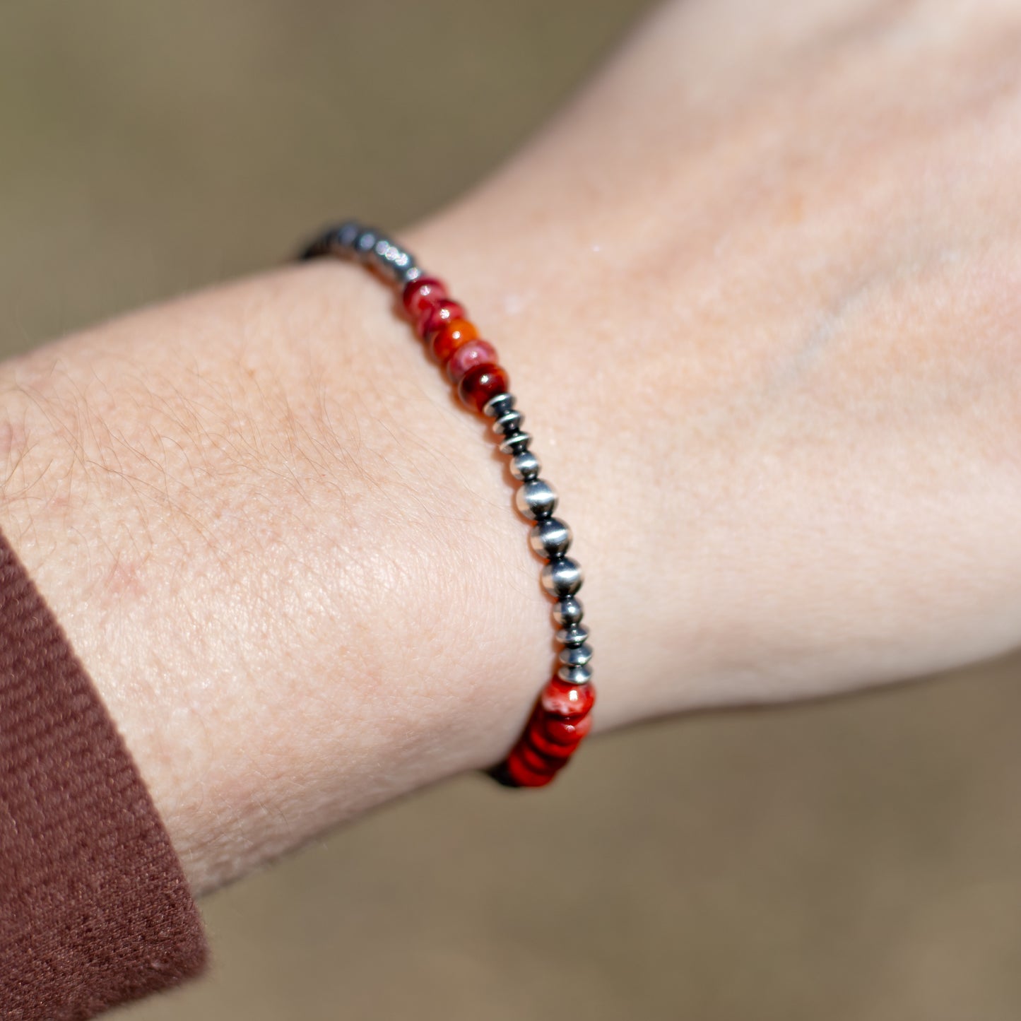 Red Dirt Rose - Elastic Bracelet