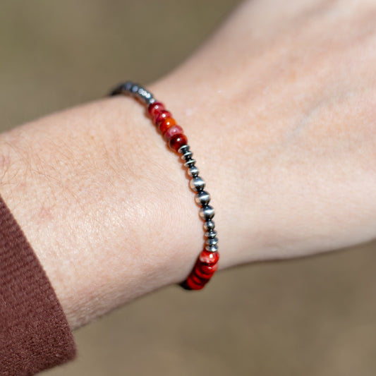 Red Dirt Rose - Elastic Bracelet