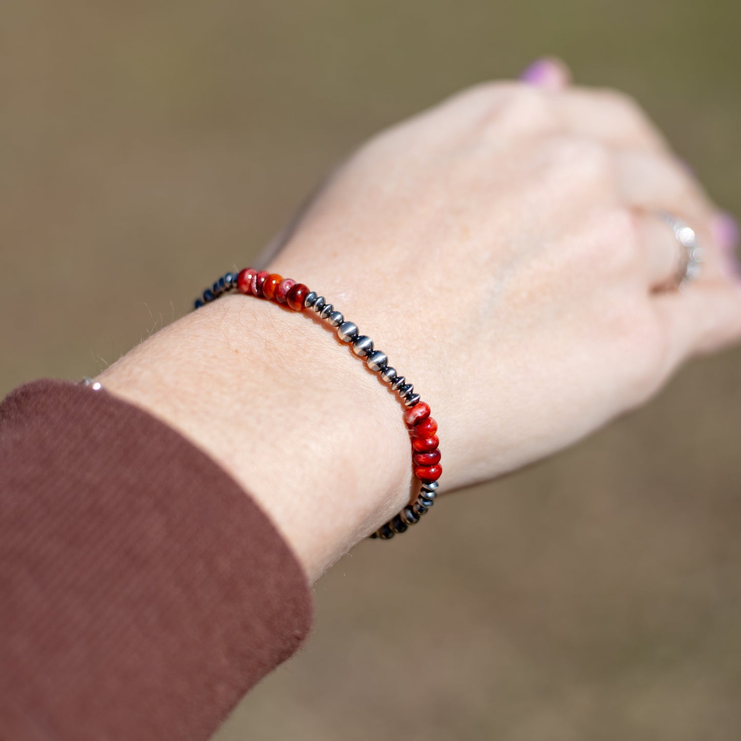 Red Dirt Rose - Elastic Bracelet