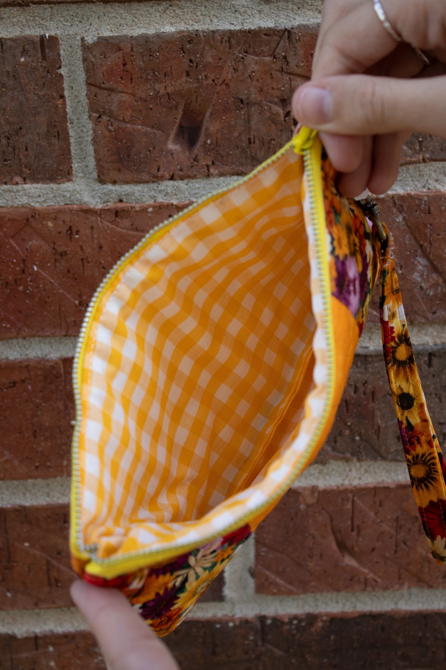 Yellow Flower Hand-Quilted Bag