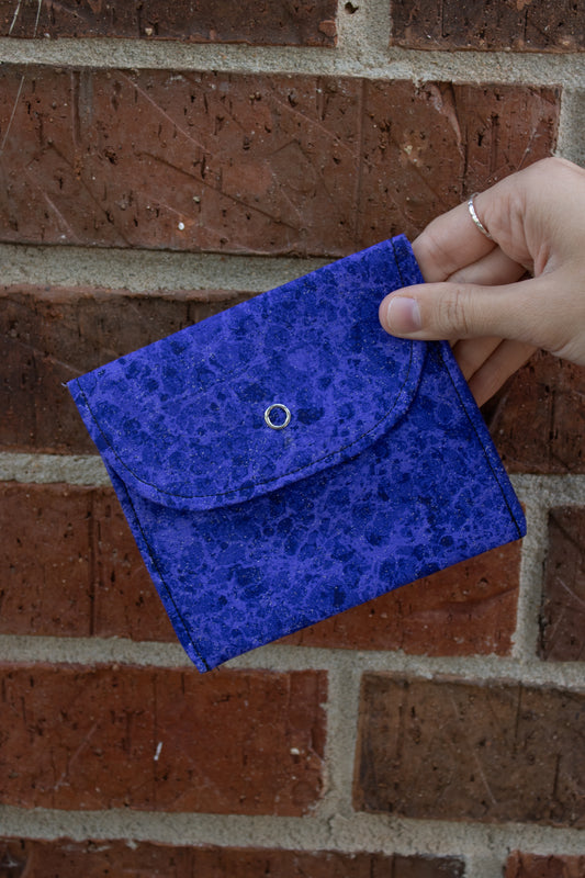 Deep Purple Hand-Quilted Wallet